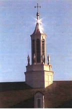 steeple of East High with the arrow on top